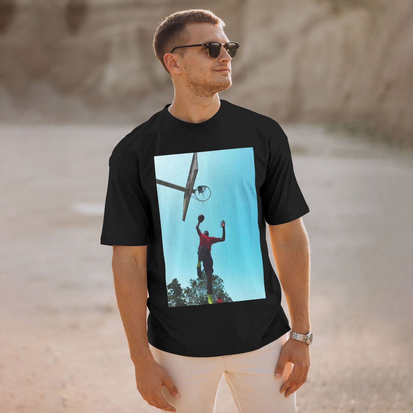 180g men's cotton round neck short sleeve T-shirt - Front Custom