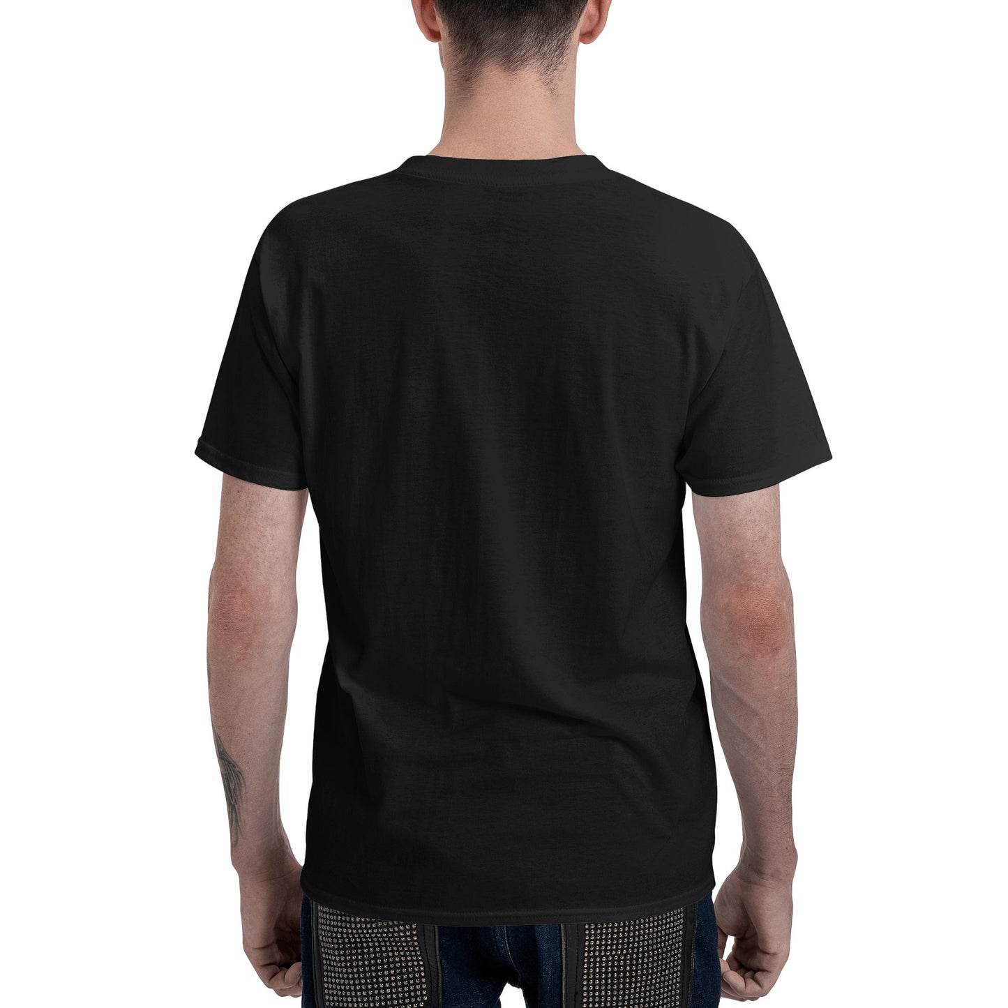 220g men's round neck short sleeve quick-drying T-shirt - Front Custom