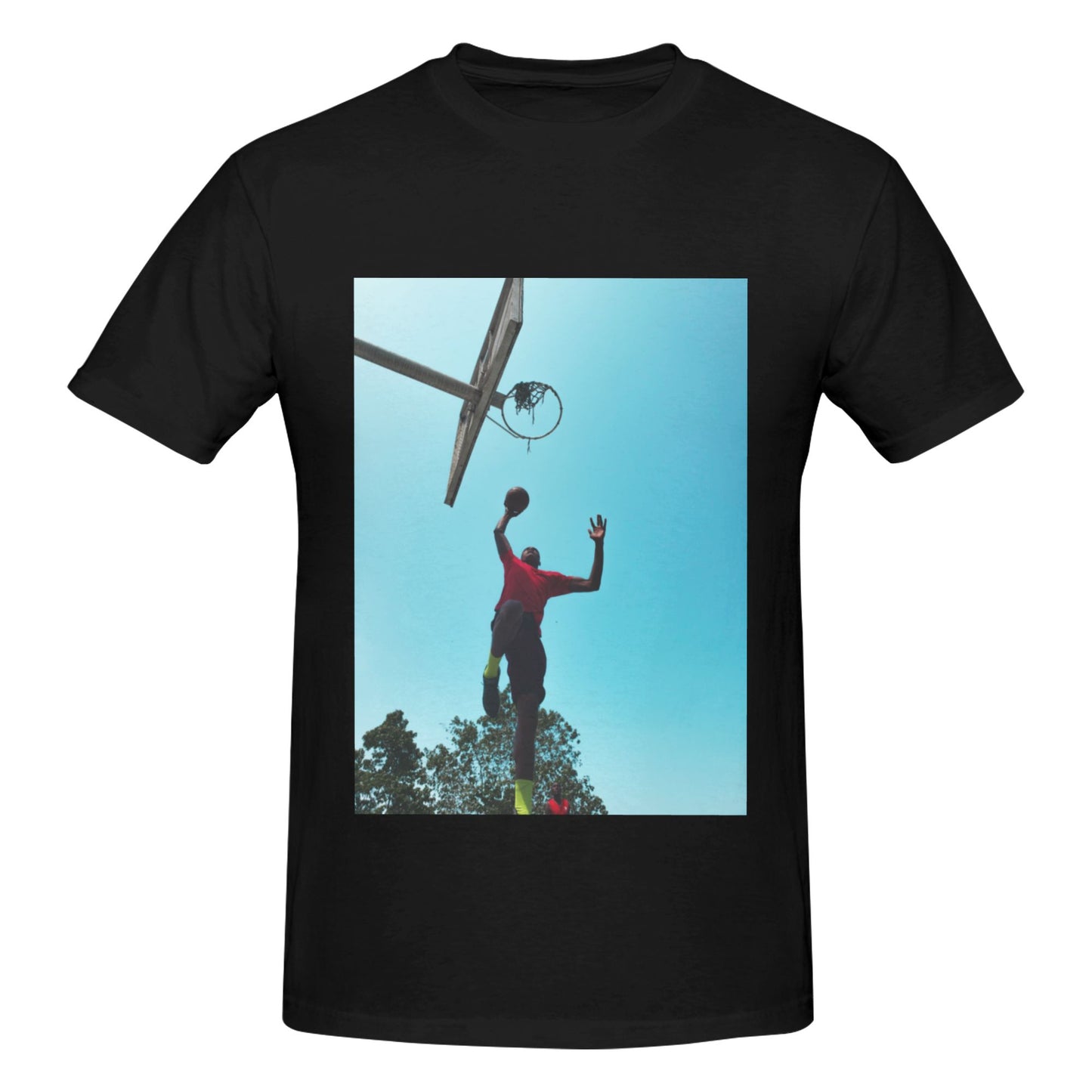 220g men's round neck short sleeve quick-drying T-shirt - Front Custom