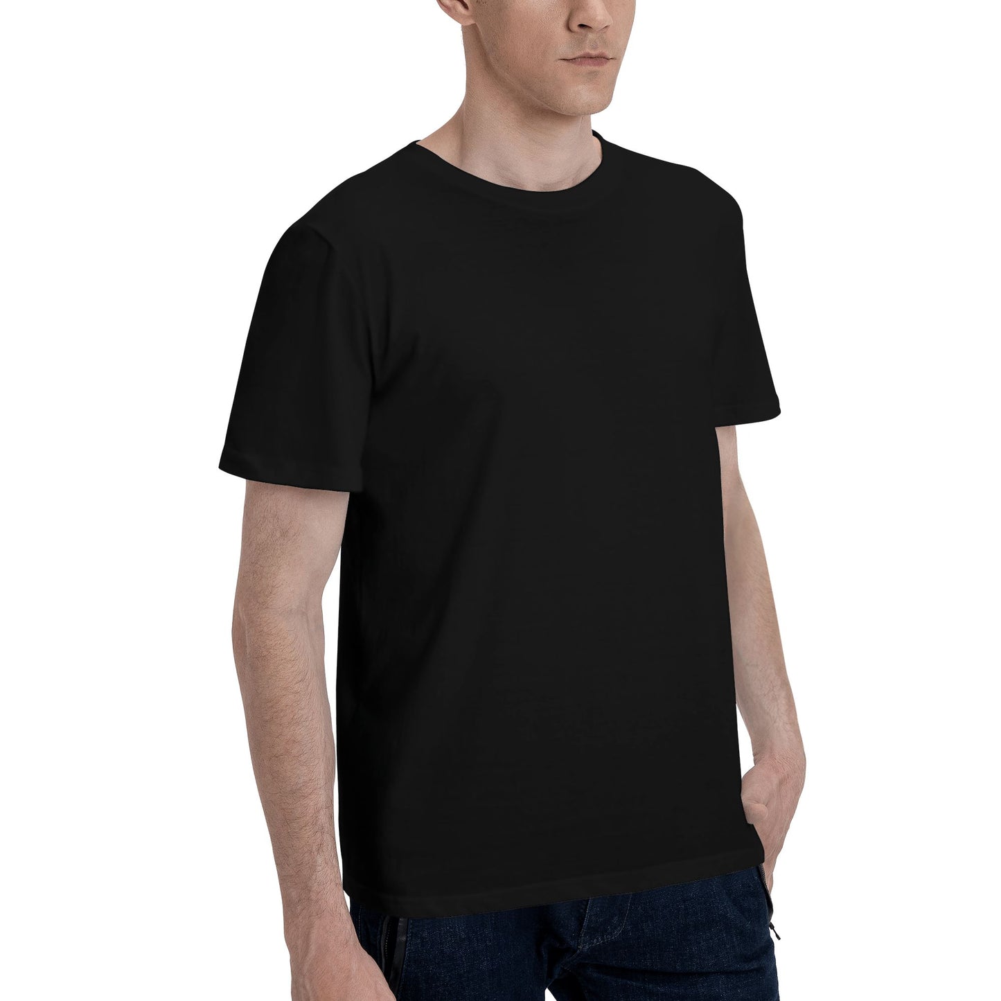 220g Men's Round Neck Short Sleeve Quick Dry T-Shirt - Back Custom